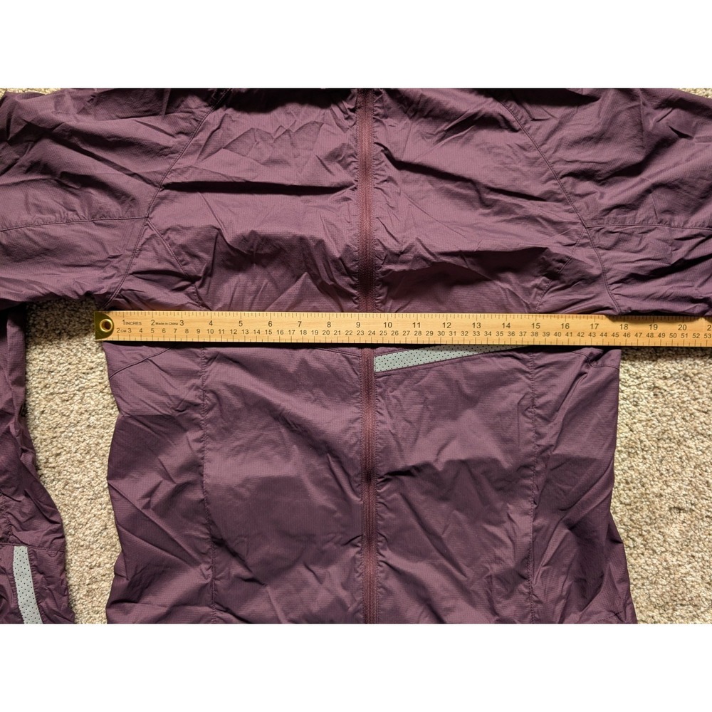Oiselle Women's S Reflective Vim Jacket Dusk Purple Full Zip Pockets Lightweight - Picture 12 of 13